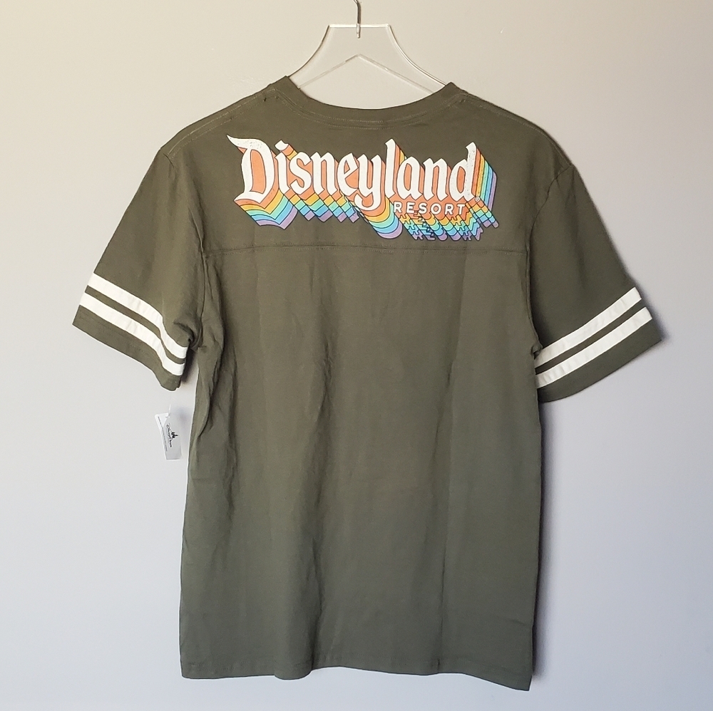 Disney Parks Spirit Jersey Green Tee Shirt Size S NWT